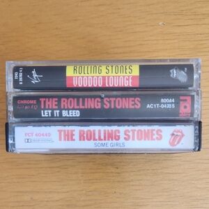 Rolling Stones - 60s, 70s, 90s Cassette Tapes (Lot of 3)  